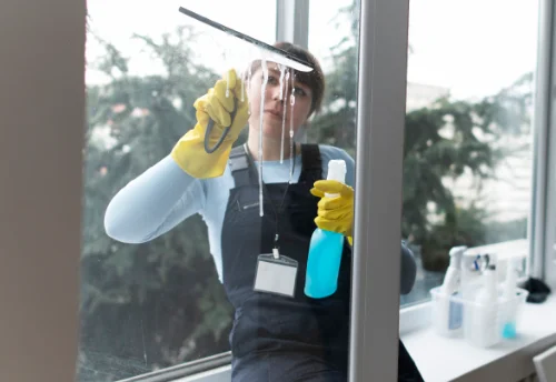 Nettoyage de vitres intérieures et extérieures à Marigny-le-Cahouët